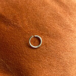 BVLA seam ring 14k yellow gold 5/16” 8mm daith septum helix